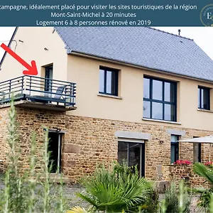 Hébergement de vacances Maison Comprenant Deux A Louer, Ensemble Ou Independamment, Capacite De 4 A 19 Personnes Idealement Place Pour Visiter Le Mont-saint-michel, Saint-malo Et Les Alentours, Baguer-Pican